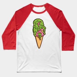 Double Scoop Monstrosity (slime) Baseball T-Shirt